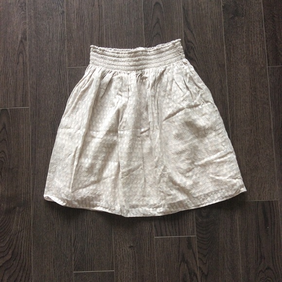Club Monaco Metallic Polka Dot Silk Blend Skirt - Picture 2 of 5